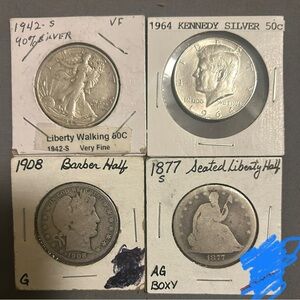 1 Random 90% Silver Half Dollar